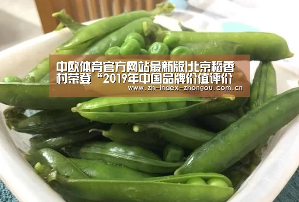 中欧体育官方网站最新版|北京稻香村荣登“2019年中国品牌价值评价食品加工业”榜单前三(图3) 中欧体育官网登录入口
